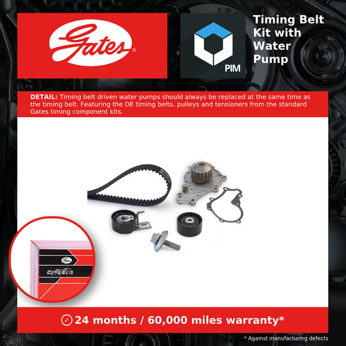 Timing belt water pump kit - belt,