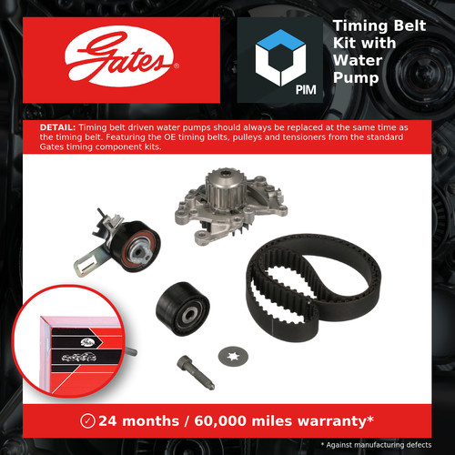 Timing belt water - &, pump